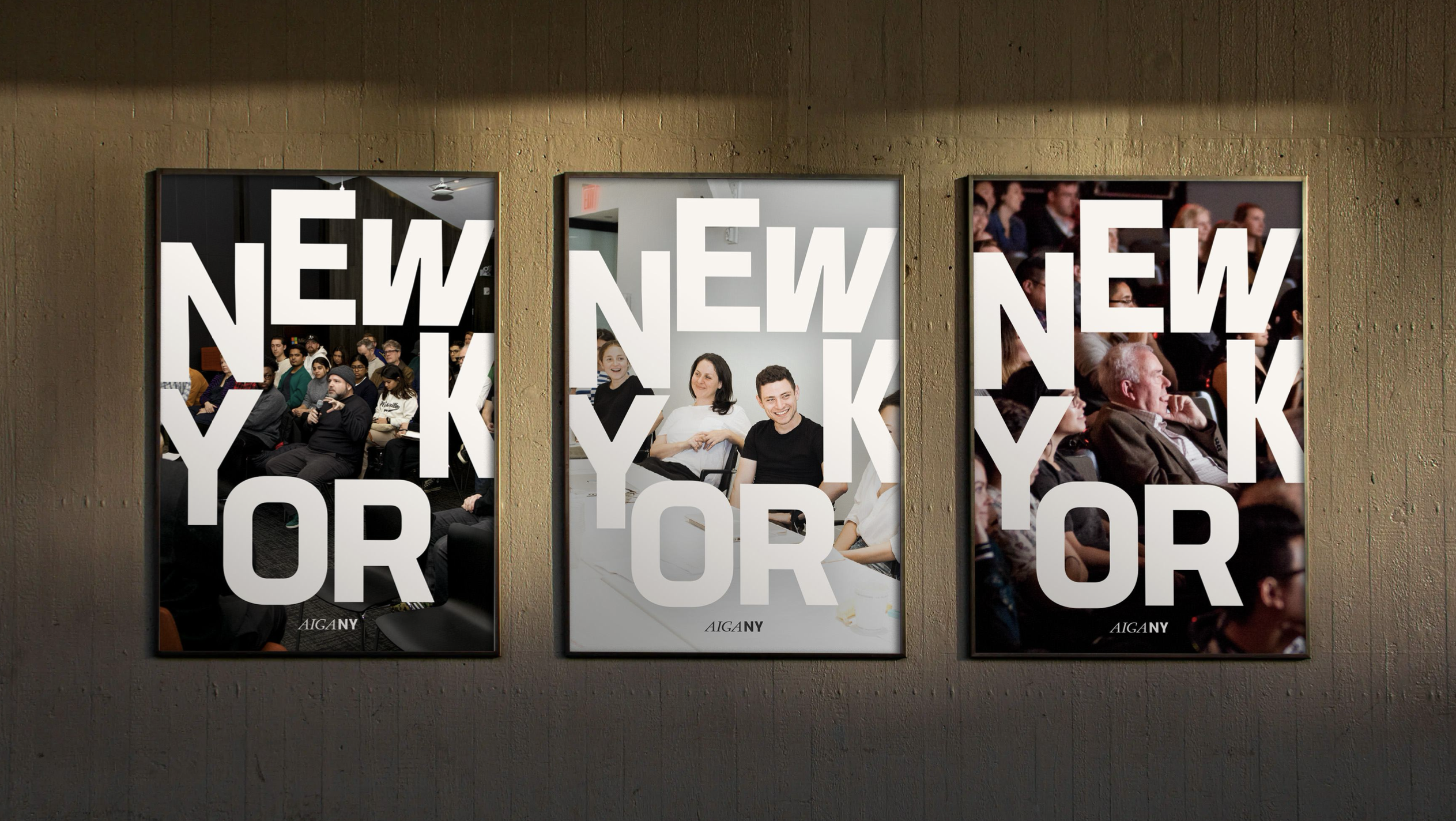 AIGA NY logo and branding