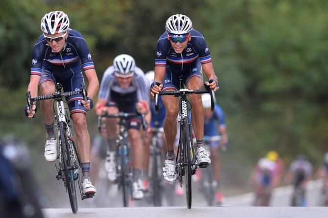 Warren Barguil (France) was active on the final climb
