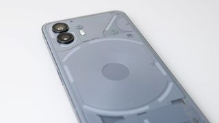 A picture showing the transparent back of the Nothing Phone 2