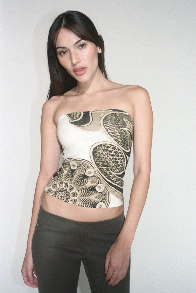 Haley Top - Fortune Print — Fortune Print / Xxs