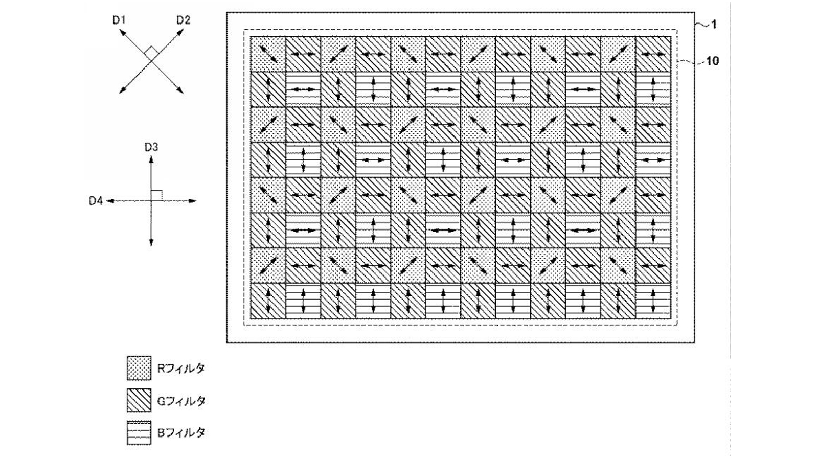 A diagram showing Canon's Quad Pixel AF technology