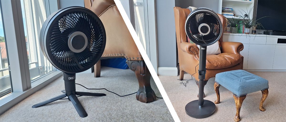 This shapeshifting Dreo fan can be a pedestal fan, a desktop fan or an air circulator — I made full use of its extensive customization options in the recent heatwave