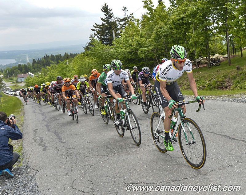Race leader Barbero leading Caja Rural-Seguros RGA