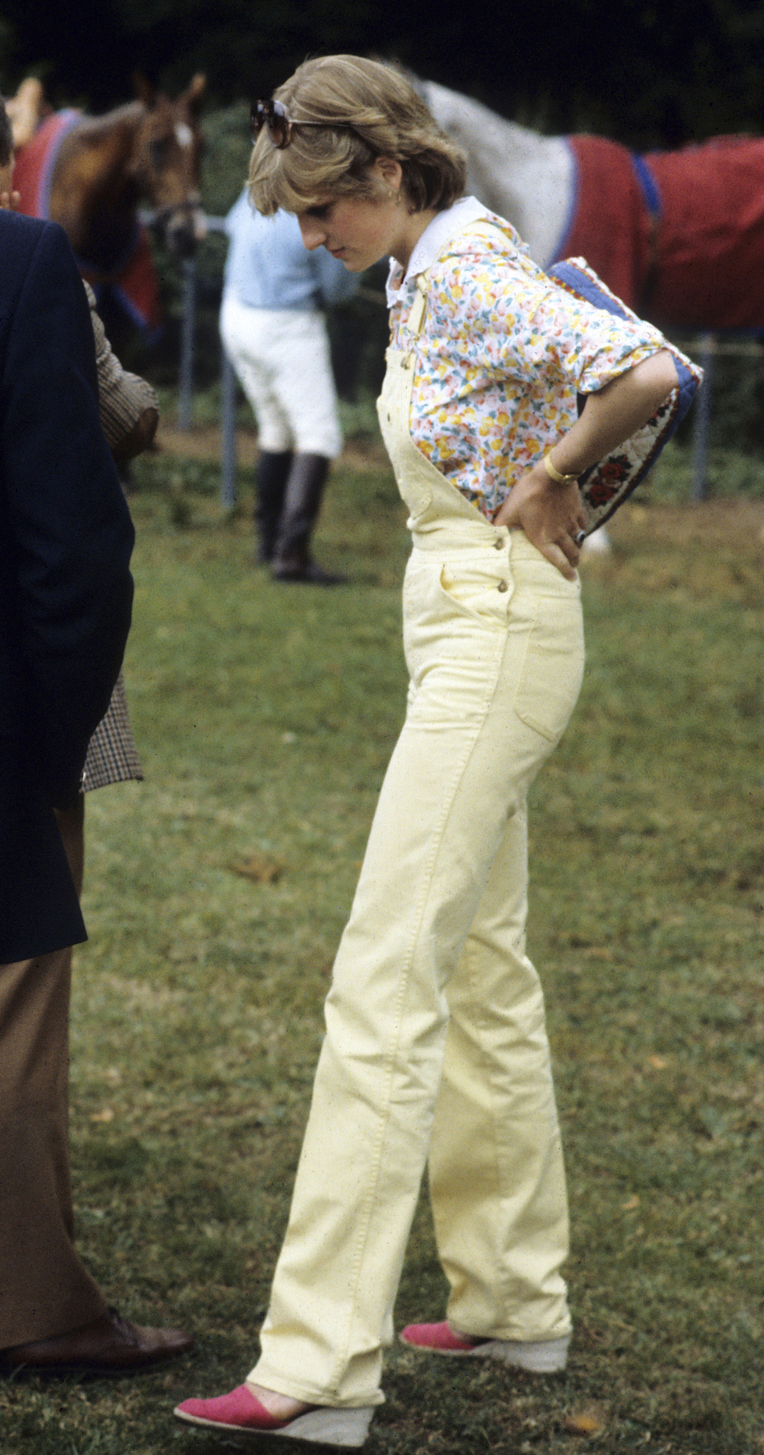 Princess Diana in overalls