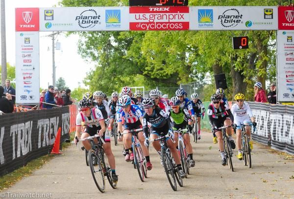 Elite Women&rsquo;s start at the Trek USGP of Cyclocross Planet Bike Cup