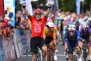 Arnaud Démare, pictured here at the Tour Poitou-Charentes, has won the Paris-Chauny one-day race