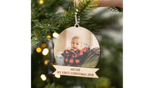 A personalised Christmas ornament is just one of our Christmas Eve box ideas