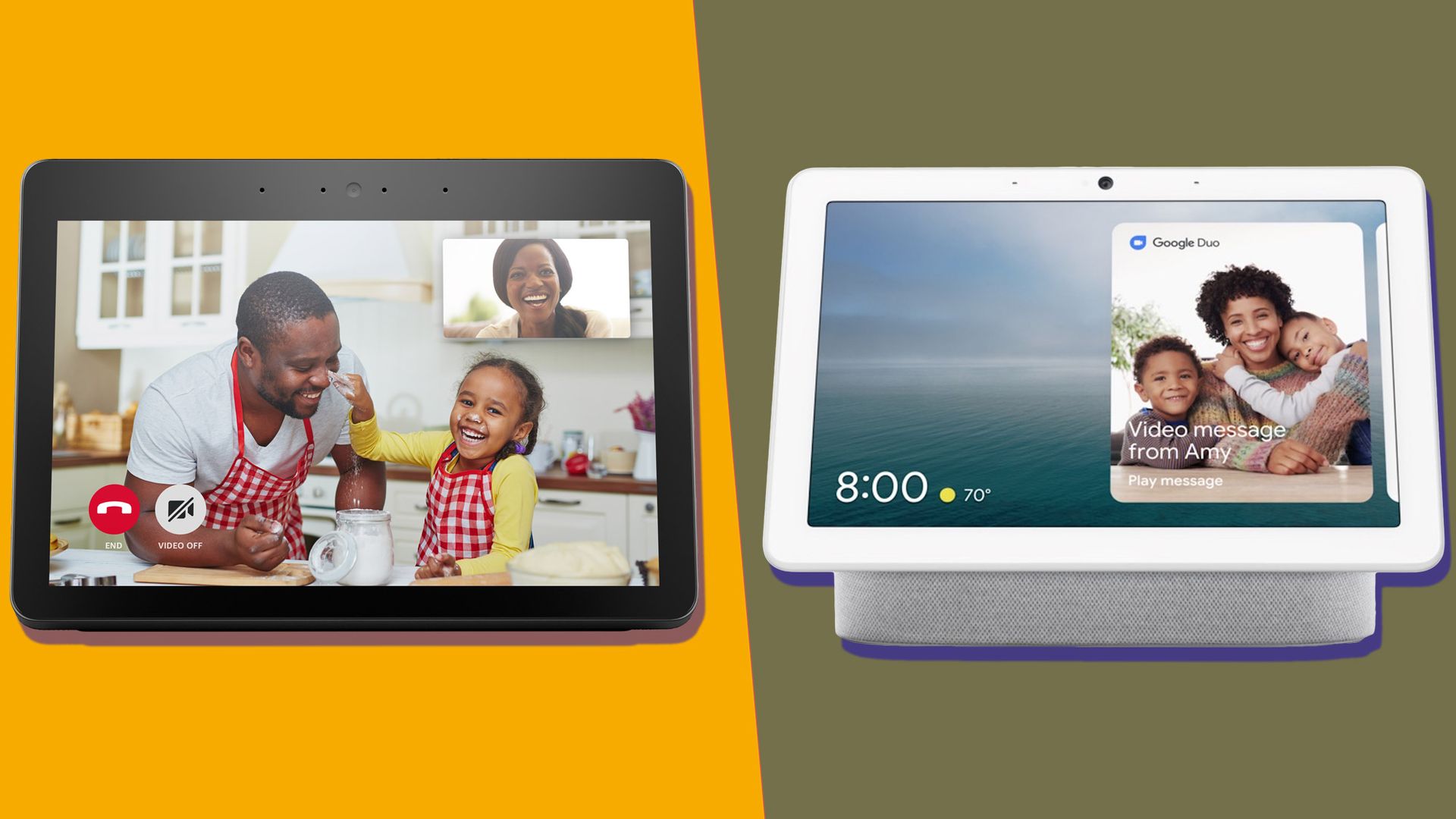 Google Nest Hub Max vs Amazon Echo Show which smart display is better