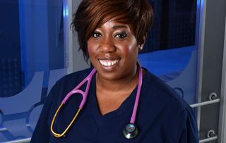 Chizzy Akudolu plays Mo Effanga in Holby City
