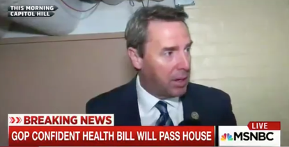 Republican Congressmembers avoid MSNBC reporter asking if they read the health care bill.