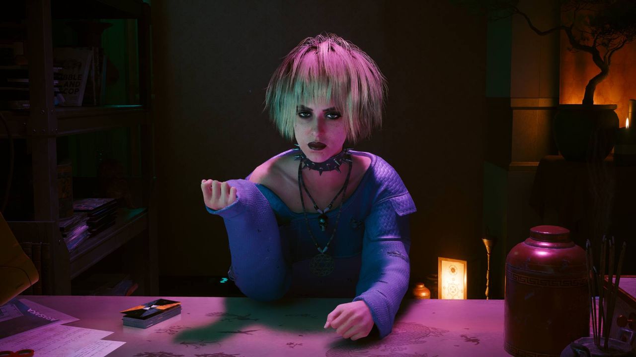 Cyberpunk 2077's best shopkeeper was originally a "vapid" side character devs had no idea what to do with, says actor, until a few redrafts made her "one of my favourite characters I've ever voiced"