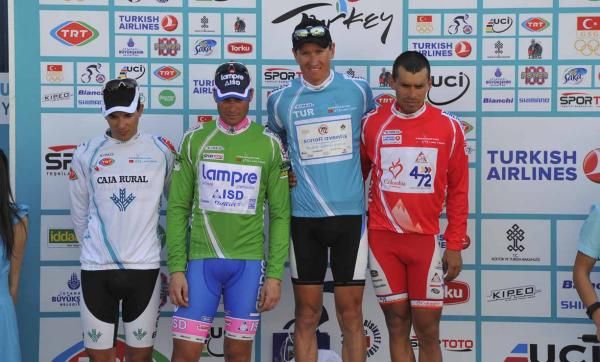 Alexander Efimkin (Team Type 1 - Sanofi Aventis) is in the overall lead.