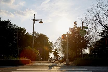 Cyclist in the USA