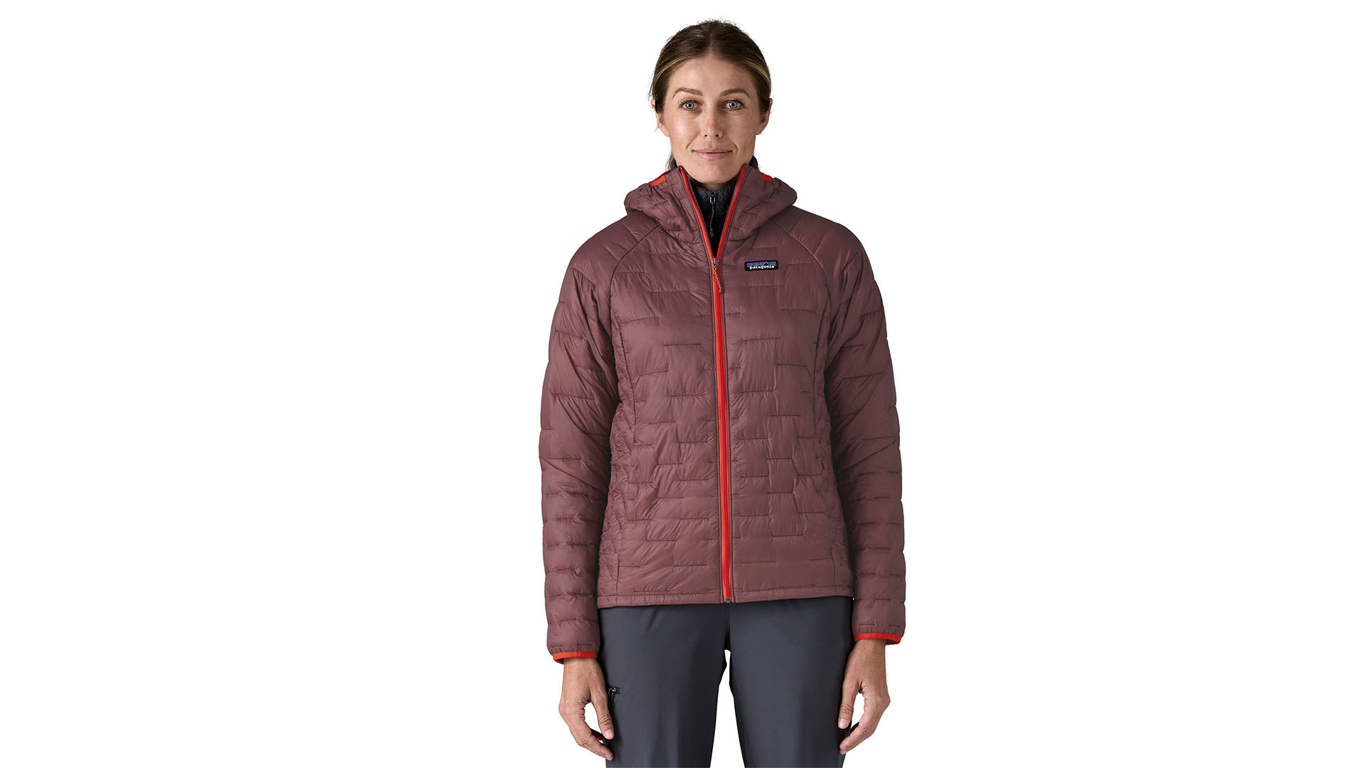 A woman wearing the Patagonia Nano Puff jacket 2025