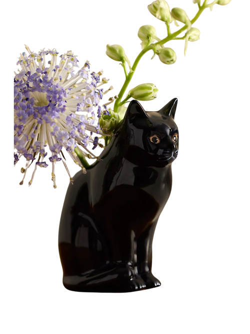 Quail Ceramics Lucky Cat Bud Vase