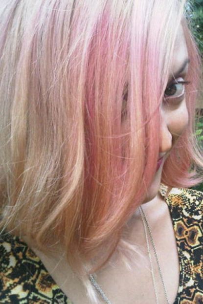 Fearne Cotton pink hair