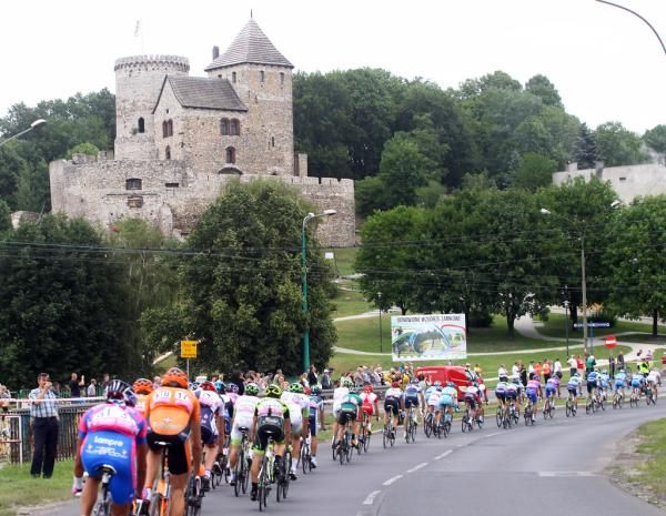 The peloton in action during stage 4 at the Tour of Poland.