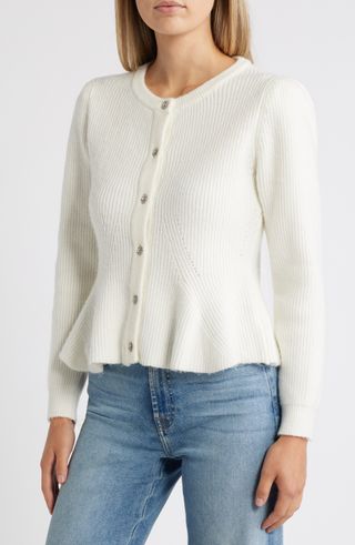 Keegan Peplum Cardigan