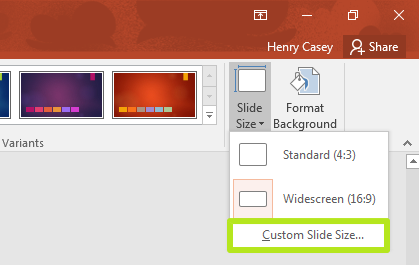 how to change powerpoint presentation to portrait