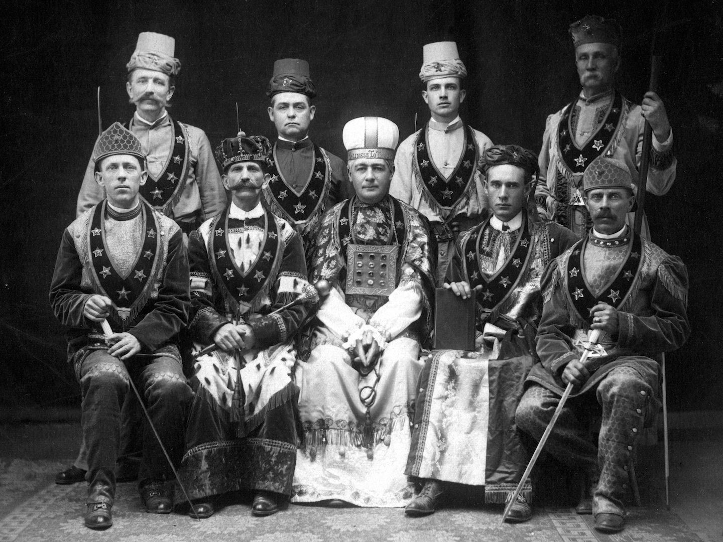 Masonic men circa 1900.