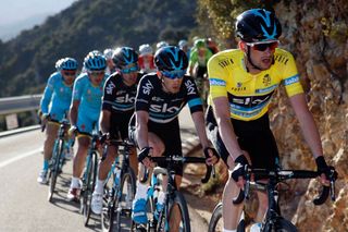 Wout Poels in action during Stage 2 of the 2016 Tour of Valencia