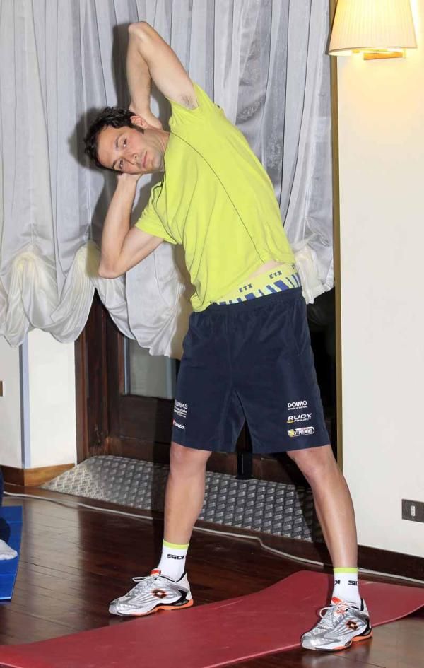 Limbering up for the evening&rsquo;s disco