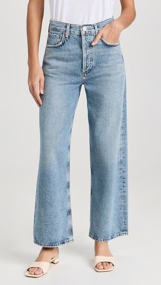 Agolde Ren: High Rise Wide Leg Jeans