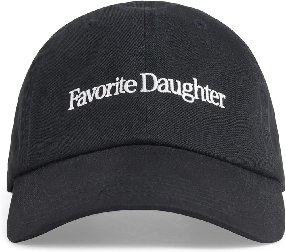Favorite Daughter, Favorite Daughter Womens Classic Logo Baseball Hat, Black, One Size