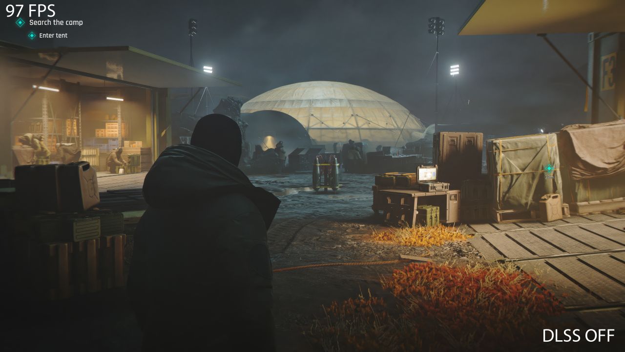 Screenshot of the game 007 First Light running on an Nvidia GeForce graphics card