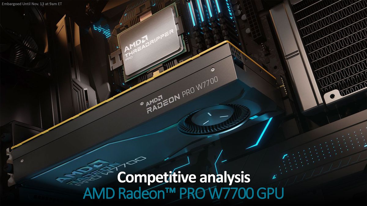 AMD Radeon Pro W7700 Slide Deck
