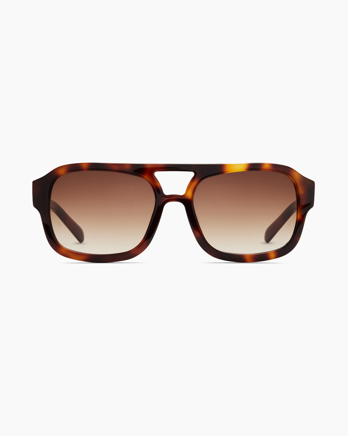 Berlin Polarized Acetate Sunglasses in Ginger Tortoise With Brown Gradient Lens