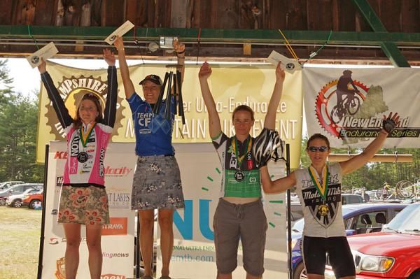 Women's podium at the Hampshire 100