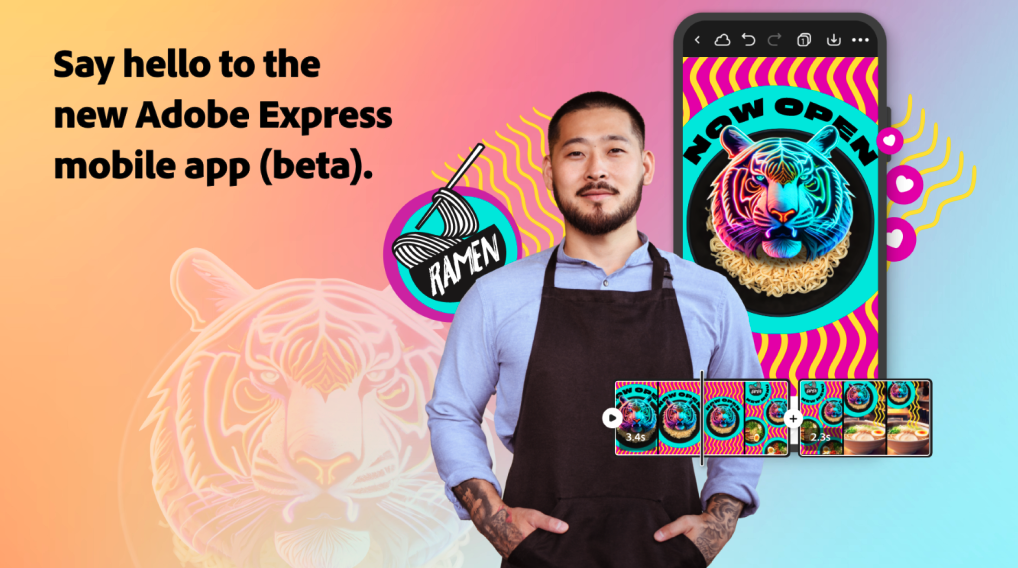 You should probably download the new Adobe Express mobile app while it ...