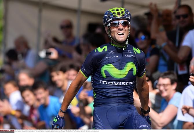 Alejandro Valverde (Movistar) wins Clasica San Sebastian