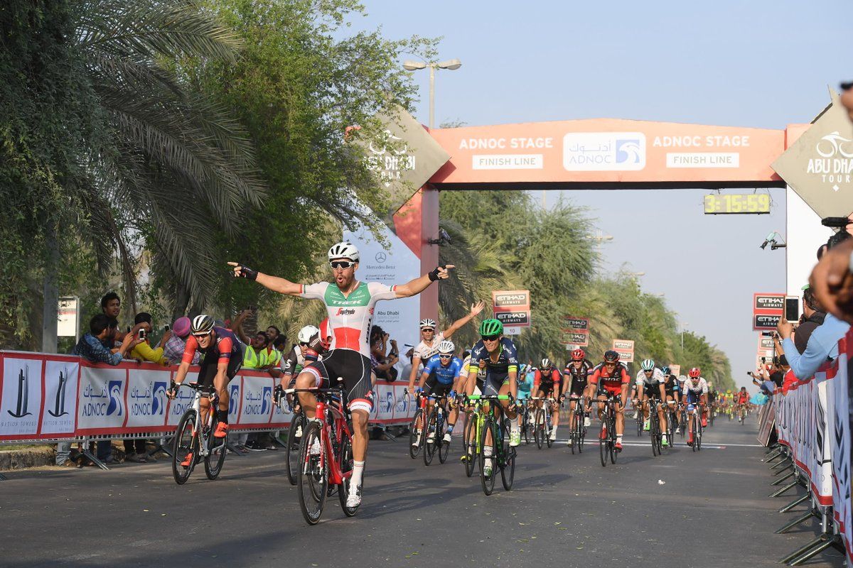 Giacomo Nizzolo wins stage 1 of the 2016 Abu Dhabi Tour