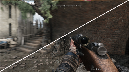 Hunt: Showdown with motion blur on and off.
