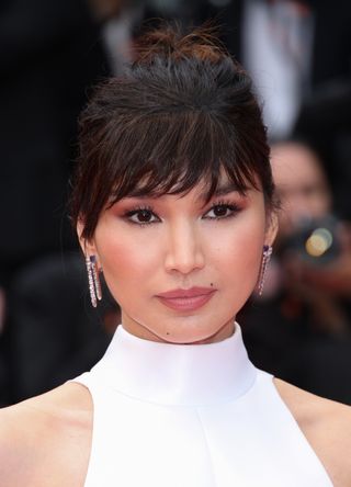 Gemma Chan attends the "Monster" red carpet during the 76th annual Cannes film festival at Palais des Festivals on May 17, 2023 in Cannes, France