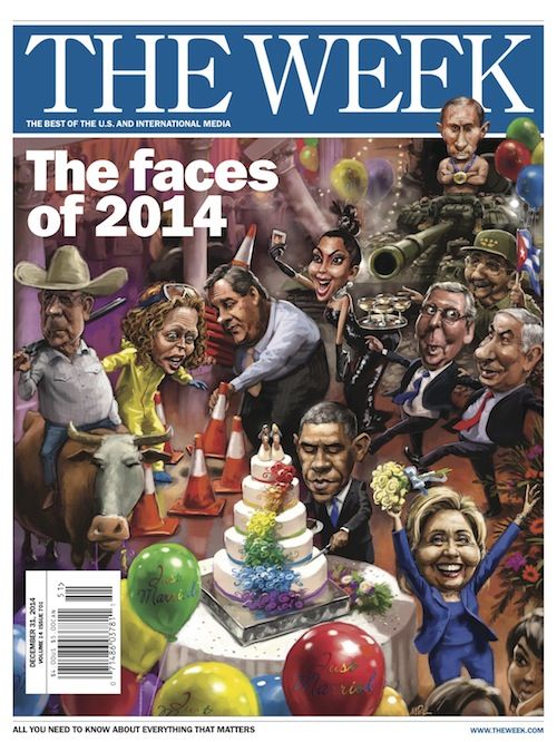 Take a look back at 2014 on this week&amp;#039;s cover of The Week magazine