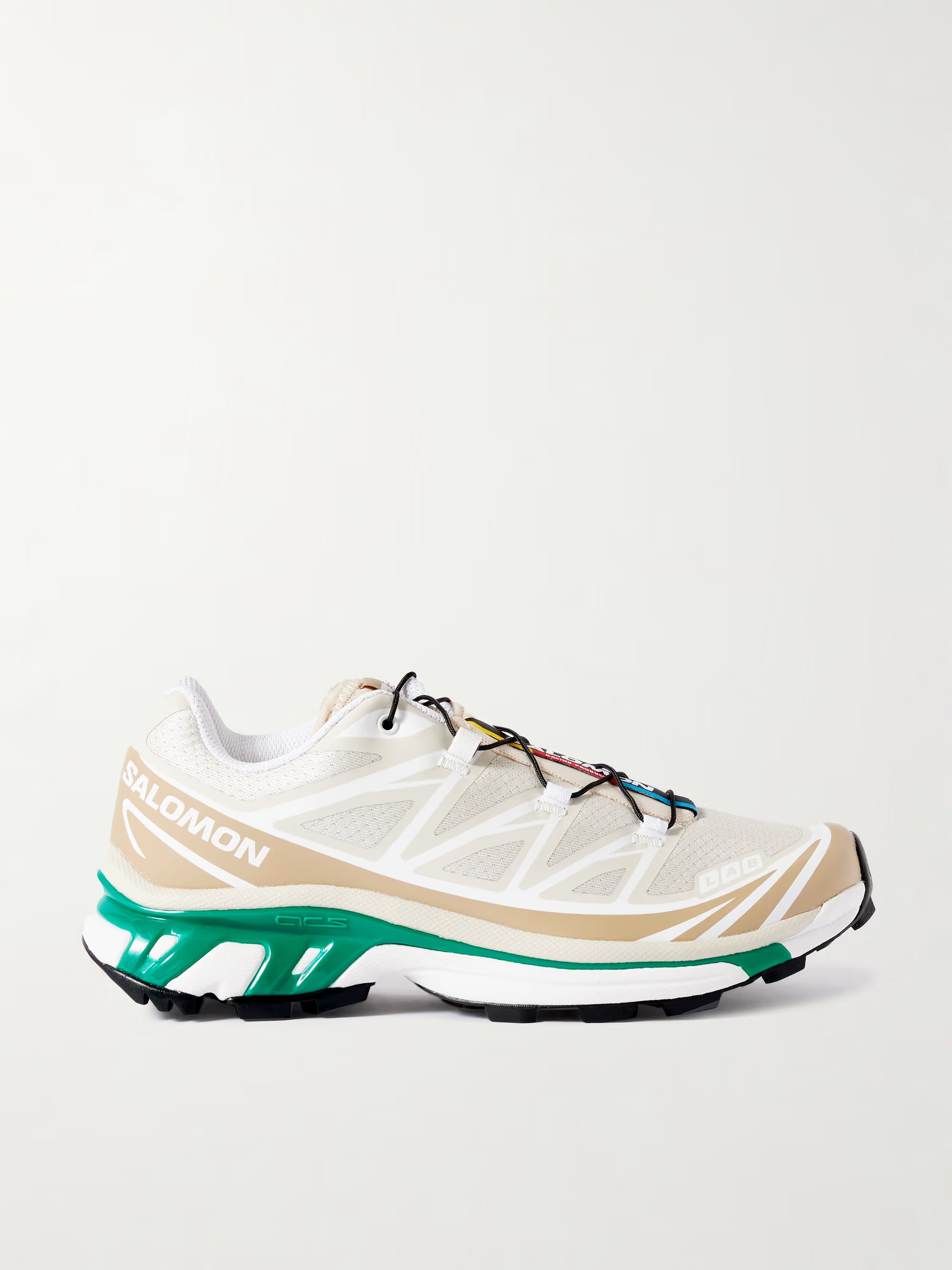Xt-6 Rubber-Trimmed Mesh Sneakers