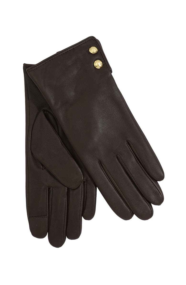 Leather 2-Button Touch Glove