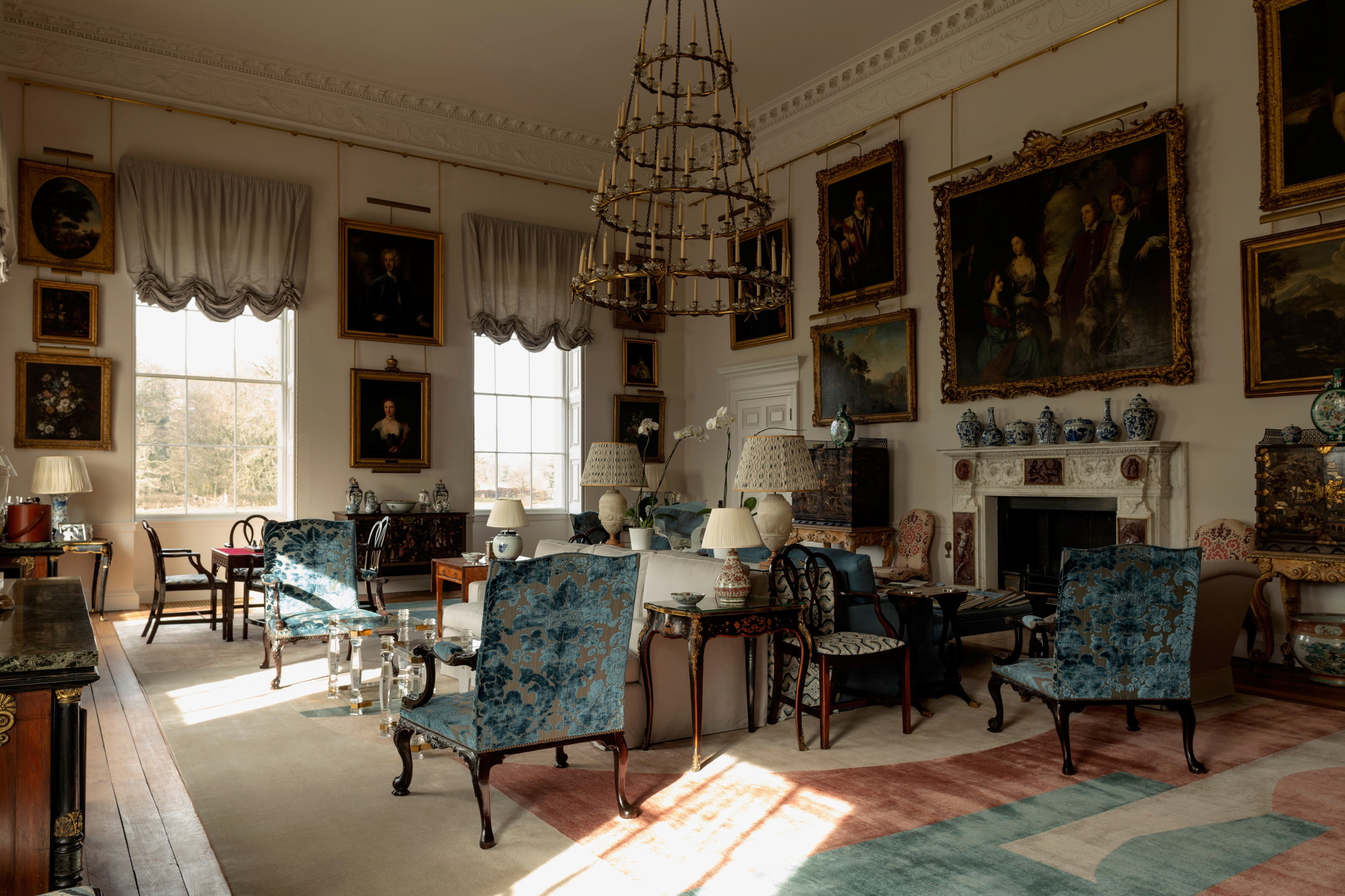 The drawing room at Gorhambury House