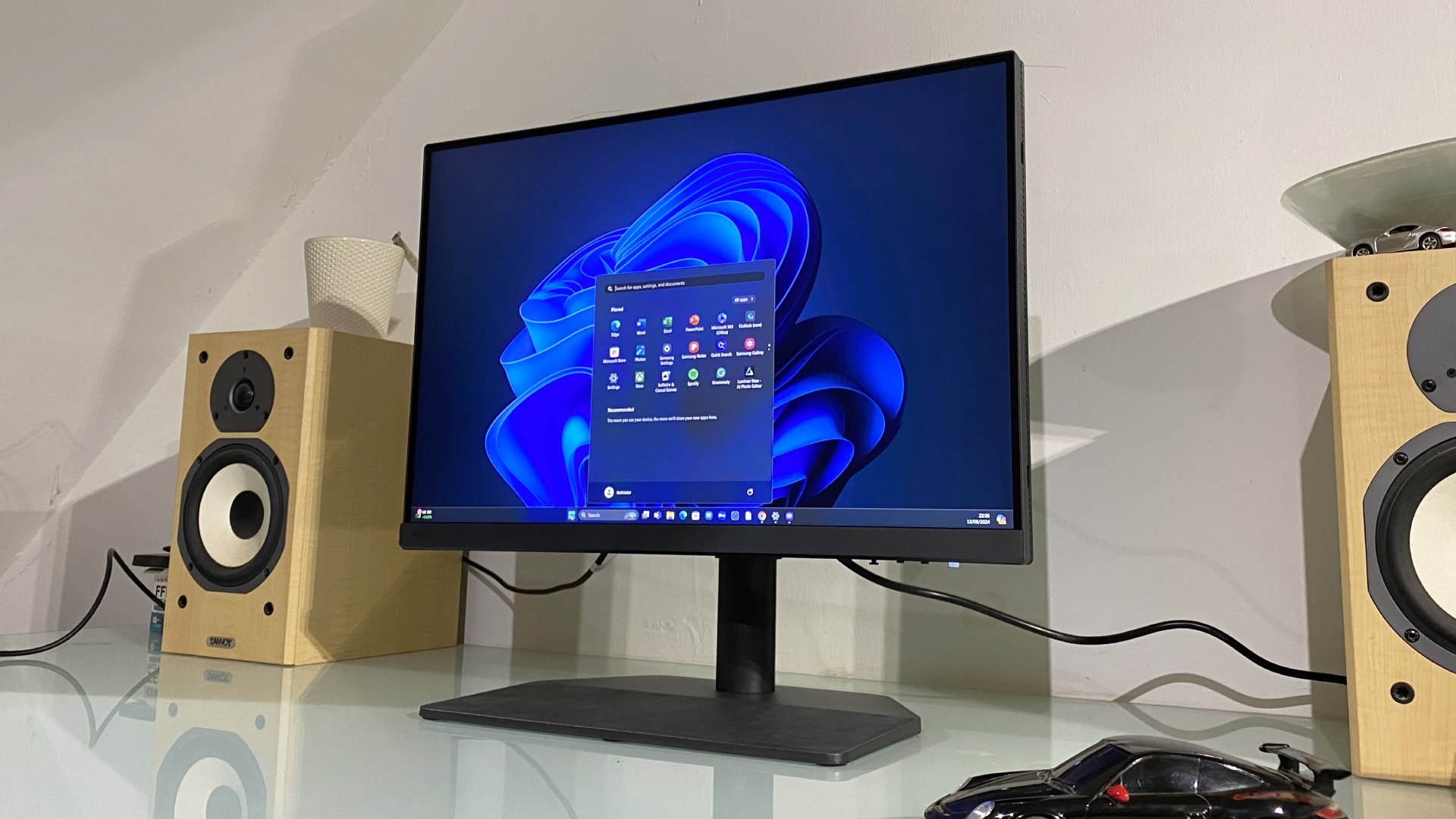 BenQ SW242Q photo editing monitor during our testing process