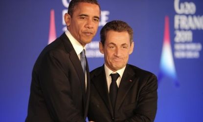 Presidents Sarkozy and Obama