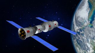 An artist's impression of China's Tiangong space station.