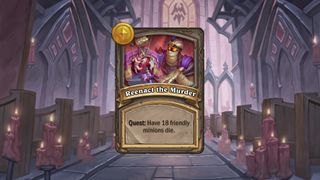 Hearthstone Battlegrounds quest image.