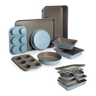 Blue baking pans