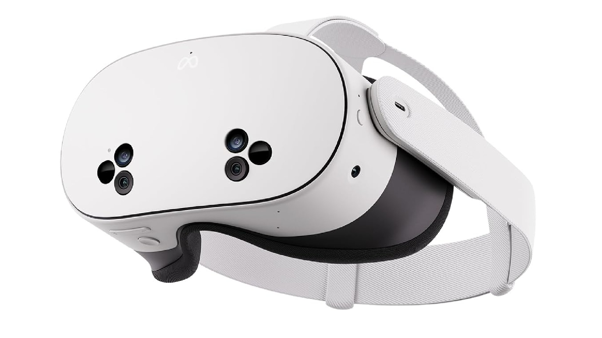 Product shot of meta quest 3s VR headset