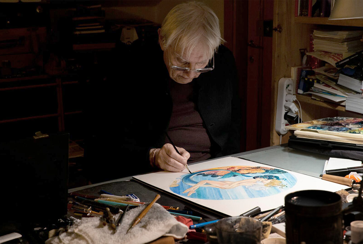 Milo Manara painting