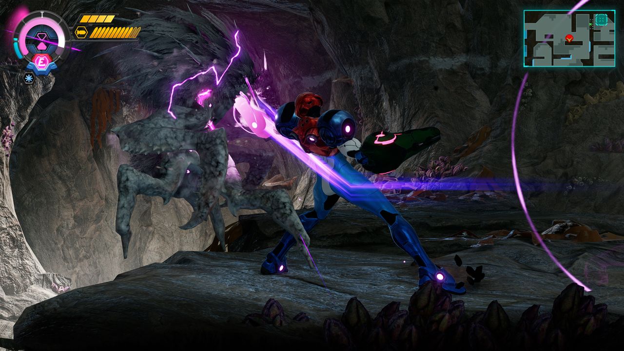 Metroid Ravenous gameplay screenshot captured on Nintendo Switch 2