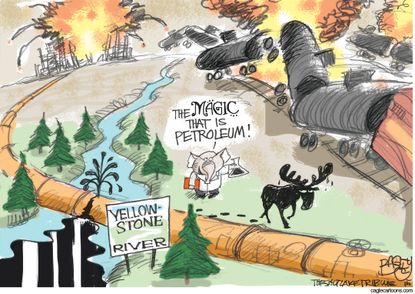 Editorial cartoon GOP Environment Oil